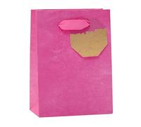 UK Greetings Piccolo sacchetto regalo per lei/amiche, per compleanni, ringraziamenti e altri eventi, design rosa