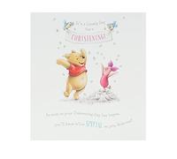 UK Greetings Simpatico biglietto di auguri per battesimo - Winnie the Pooh - Biglietto di auguri per battesimo Disney - Biglietto per battesimo per ragazzo - Biglietto per battesimo per ragazza,