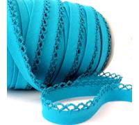 UK Haberdashery Company UK Haberdashery Company - Nastro in pizzo di qualità professionale, 5 m, doppia piega da 12 mm, utilizzato per orlare vestiti, trapunte, giocattoli e progetti di cucito