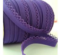 UK Haberdashery Company UK Haberdashery Company - Nastro in pizzo picott di qualità professionale, 5 m, doppia piega da 12 mm, utilizzato per bordare vestiti, trapunte, giocattoli e progetti di cucito