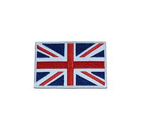UK Inghilterra Gran Bretagna GT. Britain bandiera - Toppe termoadesive Patch Toppa ricamate, misura: 8 x 5,5 cm
