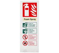 UK Safety Store FI-05N-SA Cartello, Rosso|Grigio, 1 x Self Adhesive Sign