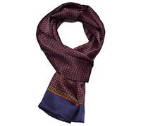 UK_Stone - Foulard da uomo, 100% seta, sciarpa vintage, Motivo vintage #2 blu scuro, Taglia unica