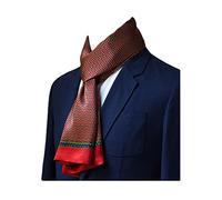 UK_Stone - Foulard da uomo, 100% seta, sciarpa vintage, Motivo vintage #2 rosso vinaccia, Taglia unica