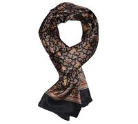 UK_Stone - Foulard in 100% seta, motivo fiori, Paisley, sciarpa da uomo, Taglia unica