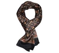 UK_Stone - Foulard in 100% seta, motivo fiori, Paisley, sciarpa da uomo, Taglia unica