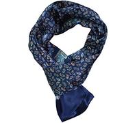 UK_Stone - Foulard in 100% seta, motivo fiori, Paisley, sciarpa da uomo, Taglia unica