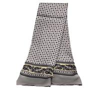 UK_Stone - Foulard in 100% seta, motivo fiori, Paisley, sciarpa da uomo, Taglia unica