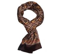 UK_Stone - Foulard in 100% seta, motivo fiori, Paisley, sciarpa da uomo, Taglia unica