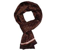 UK_Stone Sciarpa da uomo in 100% pura seta, motivo cachemire a pois, stile vintage, doppio strato, da uomo, Taglia unica