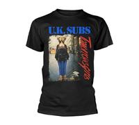 UK SUBS - TOMORROWS GIRLS BLACK T-Shirt Small