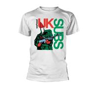 UK SUBS - WARHEAD (WHITE) WHITE T-Shirt Medium