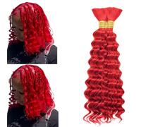 UK-TH treccia capelli 50 g rosso 1414 pollici