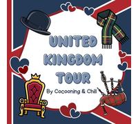UK Tour Coloring Book: Bold and Easy Designs with Iconic London Landmarks, Cute British Objects, and Relaxing UK Travel Scenes for Stress Relief