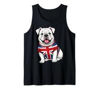 UK Union Jack Bandiera Britannica Inghilterra Bulldog Donne Uomini Bambini Canotta