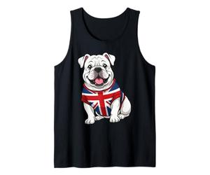 UK Union Jack Bandiera Britannica Inghilterra Bulldog Donne Uomini Bambini Canotta