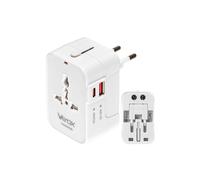 UK/US/EU/AU Caricabatterie da viaggio, USB-A, USB-C BX15398