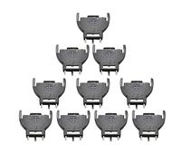 Ukbzxcmws 10 pezzi CR2032 supporto per batterie a bottone per alloggiamento CR2032, batterie a bottone semicircolari, supporto batteria organizer