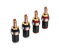 Ukbzxcmws 4Pcs Banana Spina Presa Binding Post Speaker Terminals Power Amplificatore Terminals Binding Post Connettori Per Altoparlanti