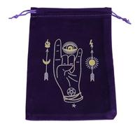 Ukbzxcmws Carte da gioco da tavolo Borsa con coulisse Tarocchi Carte Oracle Borsa di immagazzinaggio Borsa di stoccaggio Runa Profezia Accessori Borsa di immagazzinaggio