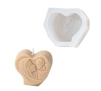 Ukbzxcmws Famiglia religiosa Cornice portafoto a forma di candela in silicone per resina epossidica candela sapone festival regalo decorazione per la casa
