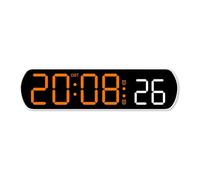 Ukbzxcmws Orologio Da Tavolo Digitale Con Salto Secondo Temperatura Lettura 2 Allarmi Timer Controllo Vocale LED Sveglia Per Casa O Ufficio