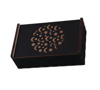 Ukbzxcmws Scatola per carte da gioco, per soldi, monete, per chiavi, con tarocchi, in legno, per intagliare i tarocchi