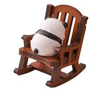 Ukbzxcmws Sedia a dondolo figura animale bella figura in miniatura ornamento resina artigianato per camera da letto