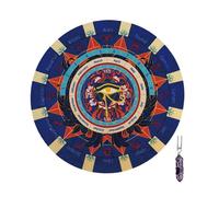 Ukbzxcmws Tappetino per la divinazione in gomma con segno zodiacale pendolare per intuizione spirituale intrattenimento guida spirituale