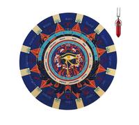 Ukbzxcmws Tappetino per la divinazione in gomma con segno zodiacale pendolare per intuizione spirituale intrattenimento guida spirituale