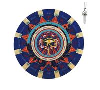 Ukbzxcmws Tappetino per la divinazione in gomma con segno zodiacale pendolare per intuizione spirituale intrattenimento guida spirituale