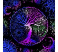 Ukbzxcmws Tarot - Tappetino di supporto per carte oracolo, gioco da tavolo, divinazione, tovaglia da tavolo, 50 x 50/60 x 60/75 x 75 cm opzionale