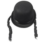 Ukbzxcmws Tesa a rullo Fedoras per adulti, cilindro alla moda, mago ad arcuato, gioco di ruolo, costume unisex