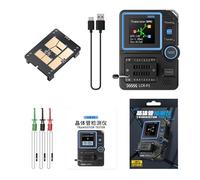 Ukbzxcmws Tester per transistor ABS LCRP1 con schede di prova intercambiabili, cavo dati a 1 pulsante, funzione di identificazione rapida