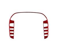 UKCBMLB Adesivi for pulsantiera Centrale for Auto compatibili con Fiat Bravo 2006-2018, Decalcomanie in Fibra di Carbonio, Accessori Interni(Red)
