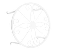 UKCOCO 1 Pezzo Portafiori in Ferro pianta fioriera in Stile scaffale Piante da Porta Piante cremagliera Piccolo Flower Pot Stand Indoor Supporto per fioriera Ferro da Stiro Bianca