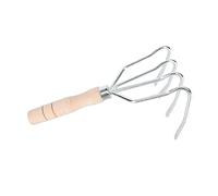 UKCOCO 1 Pezzo Rastrello Denti Strumento Manuale per Coltivatore Leggero e Compatto e Legno per Coltivazione e Arachidi