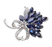 UKCOCO 1 pezzo Spilla Cristallo Blu Fermaglio Creativo e Versatile per Abbigliamento e Accessori Design Chic e per Perfetta per Sposi e Speciali Aggiungi un