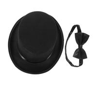 UKCOCO 1 set Accessori Cosplay per Detective Cappello e Cravatta Nera Costume per Feste e Giochi Ruolo Accessori Realistici per Esperienze Detective
