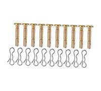 UKCOCO 1 Set Accessori Per Lo Spillo Spine Di Sicurezza Sostituzione Perni Taglio Spazzaneve Pinlo Di Taglio a Taglio Di Neve Coppiglie Dello Spazzaneve Pin Di Taglio Acciaio Inossidabile