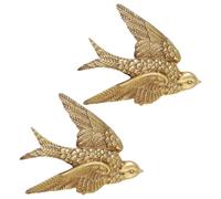 UKCOCO 1 Set Decorazione da Parete A Forma di Rondine Decorazione da Parete A Forma di Due Appendini Adesivi da Parete in Rattan Decorazioni da Parete con Rondine 2 Pezzi