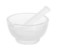 UKCOCO 1 Set Mortaio e Pestello Set di Vetro Spice Miscelazione Ciotola Frantoio per Mescolare Spezie Medicine Naturali