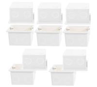 UKCOCO 1 Set Scatola Giunzione Elettrica da Muro PVC Confezione da Installazione Nascosta per Prese E Luci Facile Cartongesso O Design E Affidabile per Uso E 10 Pezzi