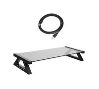 UKCOCO 1 Set supporto per computer portatile porta tv da tavolo supporto per monitor supporto monitor stand portatile supporto per laptop rialzo dello schermo del computer temperato