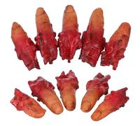 UKCOCO 10 Dita Realistiche per Halloween Parti Corpo Mozzate Scure Decorazioni Horror per Feste e Teatri Spaventosi