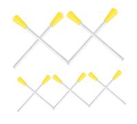 UKCOCO 10 pezzi Accessori Professionali per Strumento Percussioni Triangolo in Ferro con Bacchette Percussioni Battenti Triangolo per Musicisti e Principianti Adatti per Scuola e Uso