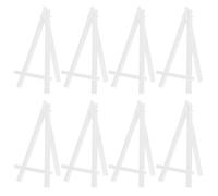 UKCOCO 10 Pezzi Cavalletti Espositore da Tavolo Piccoli in Plastica Bianca Supporto Stabile per Quadri Foto e Oggetti Decorativi per Artisti Feste e Mostre