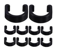UKCOCO 10 Pezzi Clip di Fissaggio del Tubo fermacavi per Mountain Bike Fibbia cavour fermacavo Clip di Fissaggio della del Freno Morsetto per Tubo della della Bici Black
