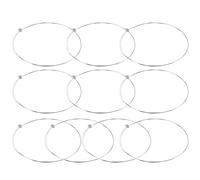 UKCOCO 10 Pezzi Corde di Ricambio per Chitarra Acustica ed Elettrica in Acciaio Inox, Set Corde Singole E-1st per Chitarra Folk, Accessori Musicali Resistenti Adatti per Viaggi