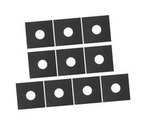 UKCOCO 10 Pezzi Custodie Protettive per Vinili in Carta Kraft Nera Buste Esterne Resistenti per Dischi in Vinile Protezione Antistrappo per Album e Gira Dischi
